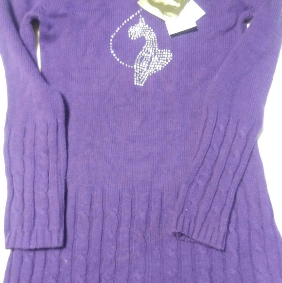 Purple baby phat sweater dress - Picture 2 of 3